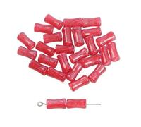 20 Pezzi Perline di Resina a Forma di bambù con Glitter, Perline distanziatrici a Tubo Lungo per la creazione di Gioielli, Accessori per Braccialetti e collane Fai da Te