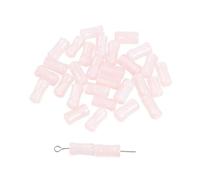 20 Pezzi Perline di Resina a Forma di bambù con Glitter, Perline distanziatrici a Tubo Lungo per la creazione di Gioielli, Accessori per Braccialetti e collane Fai da Te
