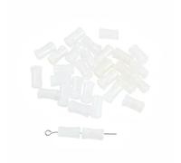 20 Pezzi Perline di Resina a Forma di bambù con Glitter, Perline distanziatrici a Tubo Lungo per la creazione di Gioielli, Accessori per Braccialetti e collane Fai da Te