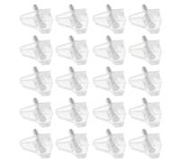 20 Pezzi Perni per Mensole da 5mm, Supporti per Scaffali | PVC e Metallo, Design Semplice senza Spigoli Taglienti, per Armadi e Vetrine in Cucina o Guardaroba