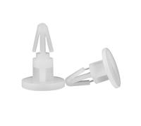 20 pezzi Perno distanziatore in plastica bianca per scheda madre PCB con supporto in nylon a scatto, 8mm