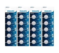 20 Pezzi Philips CR2025 Batterie A Bottone Al Litio 3V Per Orologi E Telecomandi