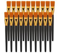 20 Pezzi Piatto Pennello Set 2.5cm Ampio Acquerello Spazzole Pittura a Olio