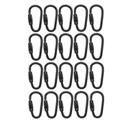 20 pezzi piccolo moschettone con chiusura Mini moschettone da 1 pollice per