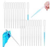 20 pezzi Pipette Plastica,3ml Pipette Contagocce,Pipetta Contagocce Graduata,Pipette Trasferimento,Contagocce Plastica,per Trasferire Profumo,Olio Essenziale,Vernice Acrilica e Laboratorio