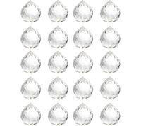 20 Pezzi Prisma Sfera Di Cristallo,Acchiappasole Cristallo Cristalli Scacciapens