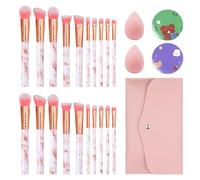 20 Pezzi Producono Una Spazzola, Un Sacco Di Stoccaggio Da 1 -Parte, 2 Pezzi Lo Specchio Rotondo E 2 Pezzi Di Polvere, Specchi Mini -Make -Up E Strumenti Di Bellezza.