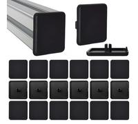 20 Pezzi Profilati in Alluminio Cappuccio per Estremità, 4040 Standard Europeo Alluminio Plastica Estrusione End Cap, 40mm x 40mmper profilo da costruzione in Aluminium