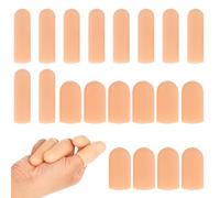 20 pezzi Proteggi dita in gel, Cuscini per dita in silicone Copri dita in gel per punte delle dita, Cappucci per dita per screpolature delle mani, Pelle di eczema, Sollievo dal dolore per l'artrite