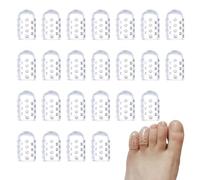 20 Pezzi Protezione alluce Proteggi Dita Piedi Protezione Dita Piedi Silicone Protezione Piedi Traspirante Proteggidita per dita in silicone, protezione per le dita, cuscinetti trasparenti (24)