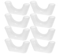 20 Pezzi Protezione Notturna per Portacanne in Silicone Bianco | Supporto e Protezione per Canne da Pesca, Visibilità al Buio, Accessori per Rastrelliera, Silicone Bianco