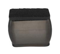 20 Pezzi Protezione per Pavimento delle Gambe della Sedia in Feltro Nero Rettangolare per Mobili, Copertura di Protezione per I Piedi delle Gambe dei Mobili in Silicone(12-17cm Circle Length)