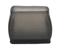 20 Pezzi Protezione per Pavimento delle Gambe della Sedia in Feltro Nero Rettangolare per Mobili, Copertura di Protezione per I Piedi delle Gambe dei Mobili in Silicone(10-14cm Circle Length)