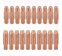 20 Pezzi Punta di Contatto in Rame Accessori per Saldatura M6 per Torcia per Saldatura Binzel 24KD MIG MAG 0,8 mm Punta Guidafilo 0,8mm Saldatrice Mig/MAG Accessori Ugelli