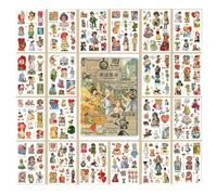 20 Pezzi Ragazze Adesivi per Laptop Skateboard Scrapbook Bottiglia D'acqua, Adesivi Viaggi,Stickers Aesthetic per Diario di Viaggio da Compilare, Album Scrapbooking, Stickers Journaling, Diario Viaggi