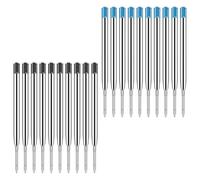 20 Pezzi Refill, Refill Penna a Sfera Compatibile con Parker, G2 Ricarica Penna, Ricariche Penne Inchiostro 1mm, Ricariche Sostituibili per Uso Quotidiano, Scrittura Fluida Asciugatura Rapida