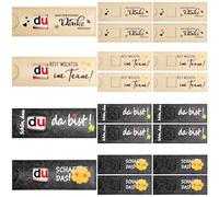 20 pezzi Regalo di squadra "du bist Wichtig im Team/Schön, dass du da bist", regali di ringraziamento, imballaggio compatibile con i cioccolatini Duplo (senza cioccolato)