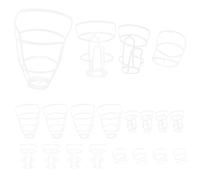 20 Pezzi Rete per Flaconi da Infusione, Bianca, Plastica, Appesa | Copertura per Flaconi 50-500ml, Compatibile Pali, Uso in Clinica e Letto del Paziente