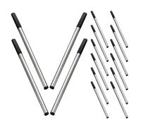 20 Pezzi Ricarica Penna a Sfera 0, 7mm Tubo Metallico Nero