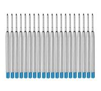 20 Pezzi Ricariche Penna Gel 1mm Punta in Metallo per Scrittura