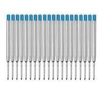 20 Pezzi Ricariche per Penna Gel 1mm in Metallo Blu