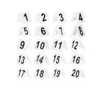 20 pezzi Ristorante Targa Evidence Marker Markers Segni Numeri di tabella Decorare