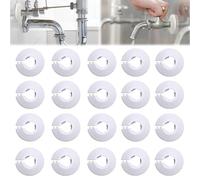 20 Pezzi Rosette per Termosifoni, Copritubo Termosifone, Copri Termosifone, Copri Tubi Termosifoni, Pipe Collar, per Tubo di Riscaldamento Bianco Plastica, per Diametro Tubo da Parete