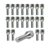 20 pezzi ruota bullone bullone conica cintura 60° M14 x 1.5 28mm compatibile con