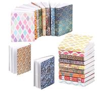 20 Pezzi Scala 1:12 Libri in Miniatura, Libri per Casa Delle Bambole Giochi di Finzione Giocattoli per Ragazzi e Ragazze Camera da Letto, Sala Studio Decorazione (Stampe a Griglia)