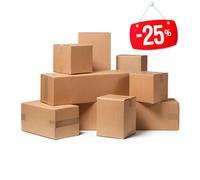 20 pezzi SCATOLA DI CARTONE imballaggio spedizioni 43x35x24cm scatolone avana