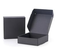 20 pezzi Scatole di cartoncino nero kraft, scatole a forma di aeroplano di carta, mini scatole per confezione regalo per saponi fatti a mano, per il ritorno a scuola, per San Valentino 5,5x5,5x2,5 cm,