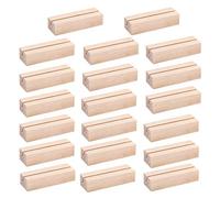 20 Pezzi Segnaposto Legno,Porta Biglietti da Visita in Legno, Wood Card Holder, Inserire la Carta I titolari, Supporto Matrimonio Numeri viene fornito per Ristoranti Matrimoni Banchetti Feste, 7*2.3cm