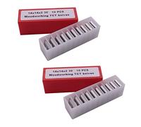 20 Pezzi Serie Legno Girando Carburo Inserire Lame Fresatura 30 Gradi Torre Scalpello di Ricambio 14X14X2mm