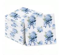 20 pezzi/Set, 40 pezzi/Set, 60 pezzi/Set Tovaglioli assorbenti spessi e morbidi con motivi floreali, tovaglioli di carta morbida a 2 veli, dimensione aperta 33cm*33cm, adatti per: matrimonio, tea fest