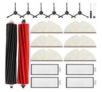 20 pezzi Set di accessori per aspirapolvere Roborock Q5 Pro / Q5 Pro+ / Q8 Max / Q8 Max+, pezzi di ricambio Include 2 spazzole principali, 4 filtri HEPA, 6 panni 6 spazzole laterali, 1 spazzola per la