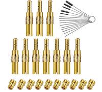 20 Pezzi Set Di Ugelli Per Carburatore, Sostituzione Kit Getto Principale, Set Di Ugelli Per Carburatore, Getto Carburatore Keihin, Con Kit Di Pulizia Per Pwk Pe Keihin Cvk Gy6 Per Carburatori Auto