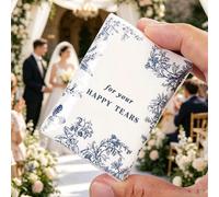 20 pezzi Set elegante di carta velina floreale - Morbido per matrimonio, compleanno, feste - Stampato con "Che tu possa piangere di gioia" - Adatto per sposa, sposo e ospiti - Decora tavoli e regali p