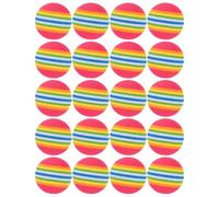20 Pezzi Sfera da Allenamento Golf Arcobaleno 42mm in Eva Rossa | Morbida e Flessibile, Uso Interno Sicuro, Aiuto Pratica, Colore Rosso, per Allenamento Golf