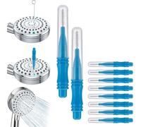 20 Pezzi Spazzola For Pulizia Soffione Doccia For Piccoli Fori, Punte For, Detergente Multifunzionale For Fessure Con Setole In Nylon For Accessori Da Bagno(Blue)