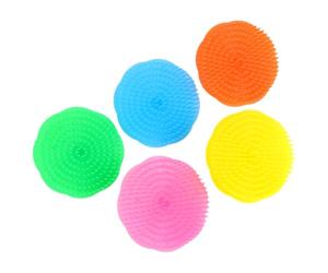 20 Pezzi Spazzola Massaggiatrice in Plastica per Chioma | Uso Sotto la Doccia e Cute Asciutta, Pulisce Chioma e Cuoio Capelluto, per Chi Ha Forfora Colore Casuale
