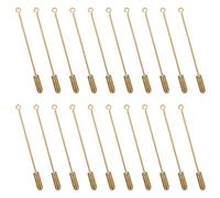 20 Pezzi Spilla Gioiello in Rame Oro da 70mm per Colletto | Finitura Liscia e Lucida, Accessorio Fai da Te, per Boutonniere e Feste, per Confezione
