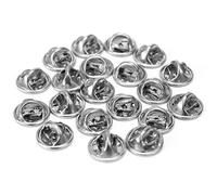 20 pezzi spilla per cappello in metallo color argento cravatta posteriore a farfalla chiusura chiusura professionale