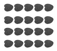 20 Pezzi Spugna per Pulizia Viso Nera, Spessa, Portatile | Pulizia Profonda ed Esfoliazione, Forma Speciale, Uso Casa e Viaggio, Morbida e Comoda, Set Completo