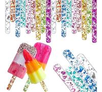 20 Pezzi Stecchi Gelato,Bastoncini Acrilici Cakesicle Riutilizzabili,Ghiacciolo a Specchio,Bastone Colorato Fai Da Te, per La Casa Della Famiglia Festa, Torta Di Caramelle (11.5x1x0.22cm)