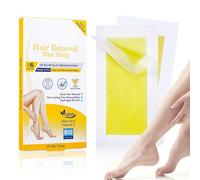 20 Pezzi Strisce Epilatorie, Strisce Epilatorie in Tessuto non Tessuto, Strisce Depilatorie Strisce per Ceretta di Cera di Carta Non Tessuto per Ceretta per Gambe,Braccia,Ascelle e Zona Bikini-giallo