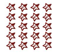 20 pezzi Sweet Cool Alloy Hair Clip Simple Lovely Hair Barrettes Red Star Hairpins Styling Hair Accessory