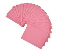 20 pezzi Tappetino da tavolo per arte di unghie, cuscinetto pieghevole monouso impermeabile di colore rosa chiaro per manicure, tovaglioli per unghie per la pratica di unghie acriliche, forniture per