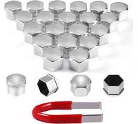 20 Pezzi Tappi a Vite Ruota Universale 17Mm Copridadi Coperture Copricerchi Plas