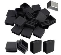 20 Pezzi Tappi Terminali Quadrati, 35 x 35 mm Tappi Quadrati in Plastica, Inserti per Tubi Quadrato, Tappo lamellare, Tappo Terminale per Tubo Quadrato, per Ringhiera, Sedia, Divano, Tavoli, Ripiani