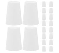 20 Pezzi Tappo in Gomma Bianco Conico per Provette e Fiasche da Laboratorio | Design Rastremato, Superficie senza Bave, Tenuta Sicura, Resiste Fino a 60°c per Agitazione e Bagno D'acqua